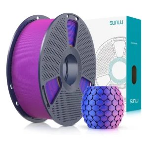 Filamento PLA Mate Bicolor SUNLU 1.75mm (1kg) - Azul / Rojo